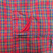 Nautica Chemise Rouge Foncé Carreaux Manches Longues 100% Coton Homme L