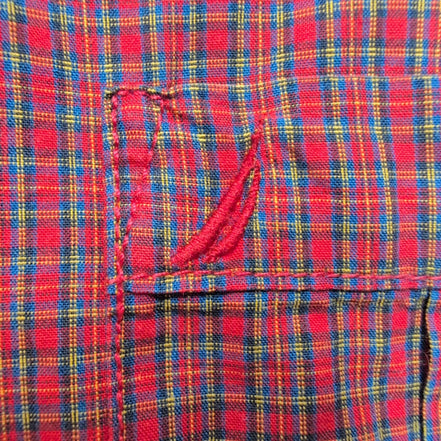 Nautica Chemise Rouge Foncé Carreaux Manches Longues 100% Coton Homme L