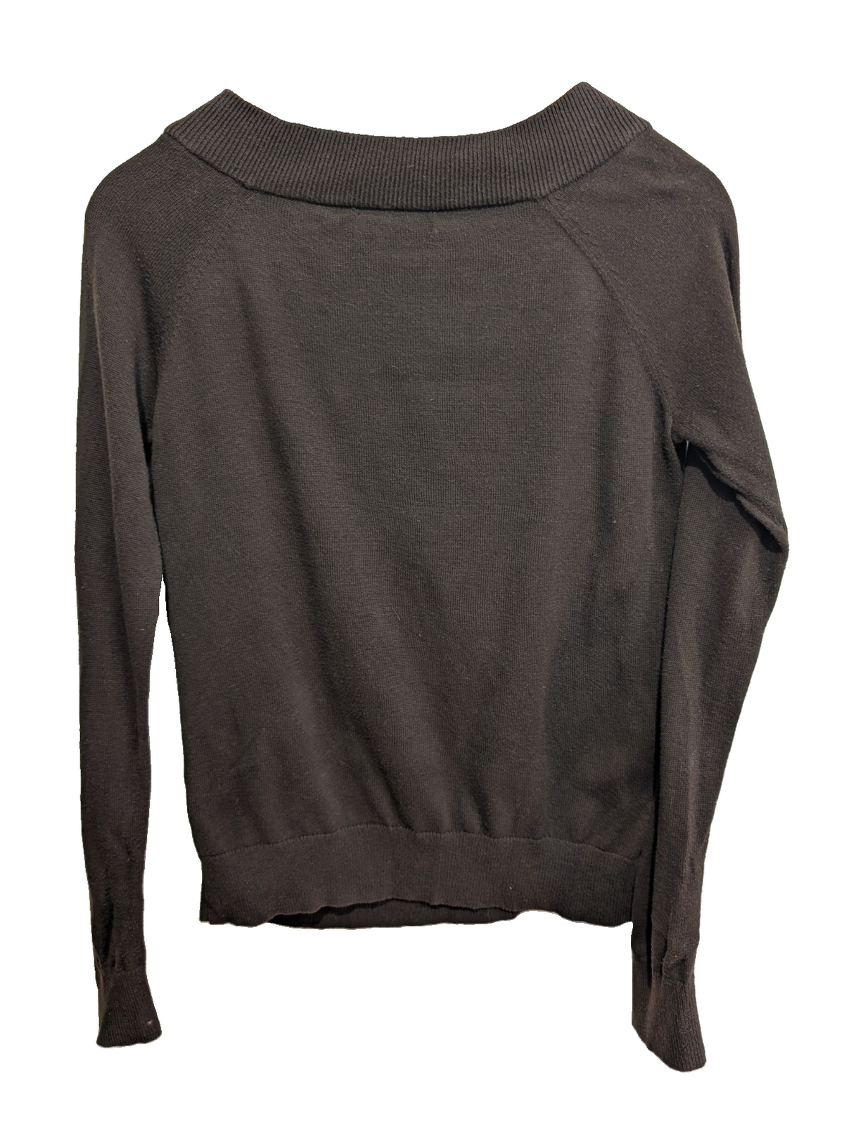 Pull femme LAUREN Ralph Lauren marron col boucle cuir coton taille M