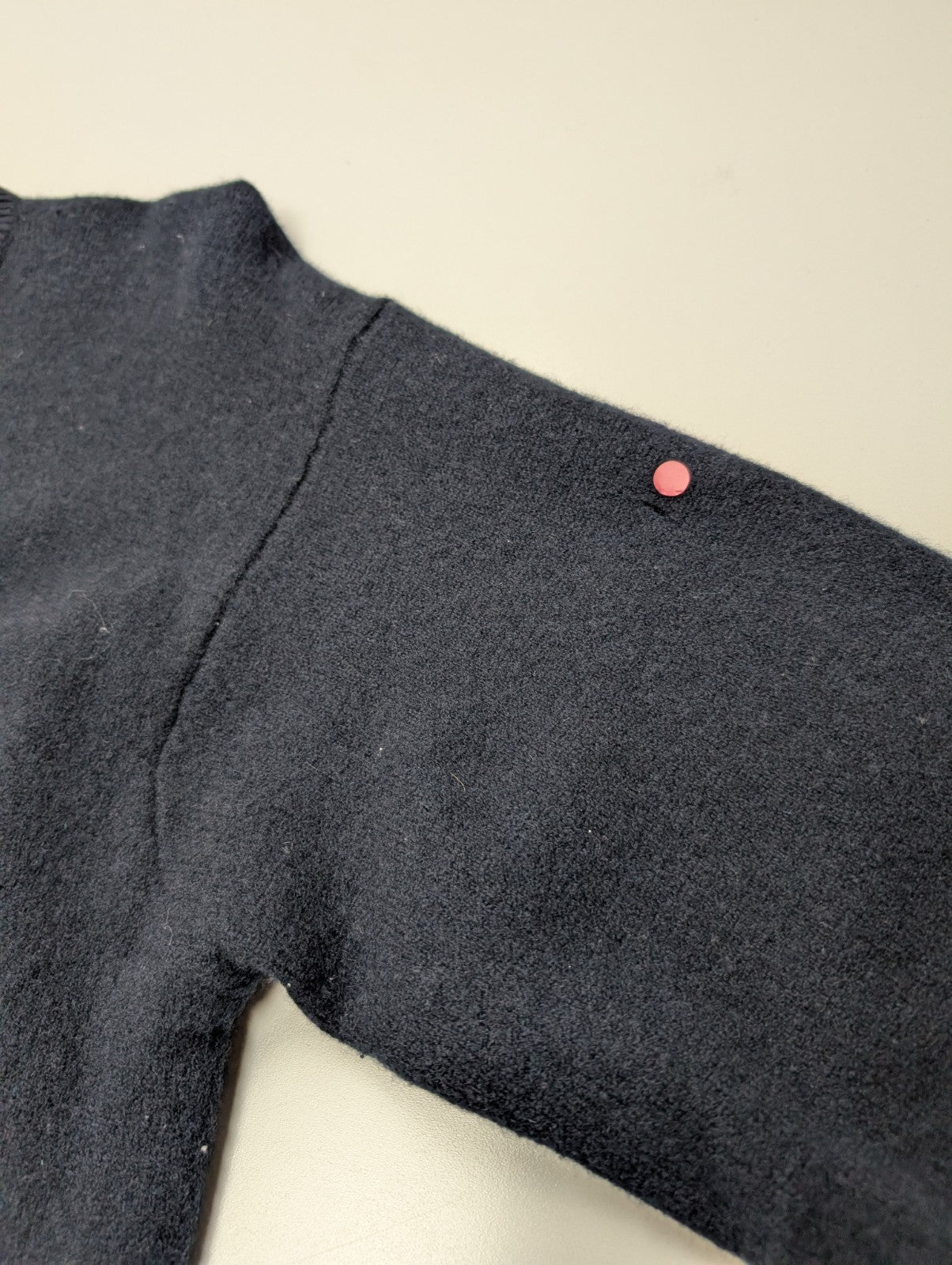 Pull Col Rond POLO Ralph Lauren Bleu Marine 100% Laine d'Agneau - Taille L