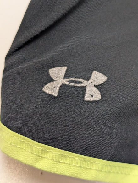 Short Under Armour Vintage Noir & Jaune Fluo - Femme Taille L