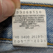 Jean Levi's 570 Vintage Rare Homme W38 L30 Bleu Très Clair Denim Loose Tapered