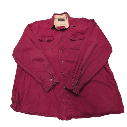 Chemise Wrangler rouge uni taille XL/XXL #87e