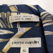 Chemise Hawaïenne Pierre Cardin 100% Rayonne Motif Bambou - Taille XL