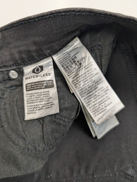 Jean Levi's Femme Noir Classic Straight Ultra Stretch W27 L32 Élégant 🌟👖