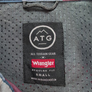 Chemise Wrangler ATG Manche Courte Technique Carreaux Bleu Blanc Rouge Taille S