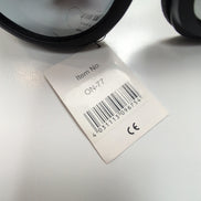 Lunettes de Ski Masque Rétro Noir Mat Verres Miroir Gris Y2K Futuriste