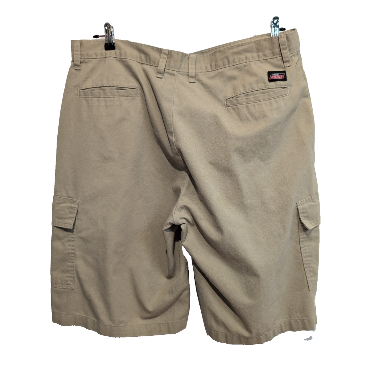 Short Dickies Cargo Beige Homme W38 Multi Poches Coupe Droite Très Bon État