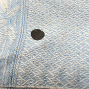 Chemise Hawaïenne Caribbean Joe XL Soie Bleu Clair Palmiers Manches Courtes