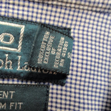 Chemise Polo Ralph Lauren Regent M Bleue Carreaux Custom Fit Logo Rouge Shirt