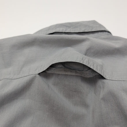 Chemise Wrangler Manche Courte Grise Unie Technique Taille L Deux Poches