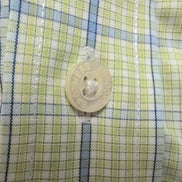 Chemise Brooks Brothers 2XL Vert Bleu Carreaux 100% Coton