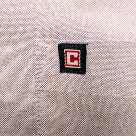 Chemise Chaps Coton Oxford lilas manches longues 1 poche M L