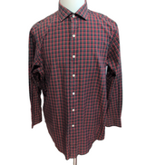 Chemise Polo Ralph Lauren Estate Rouge L XL Two Ply Cotton Carreaux Sans Logo