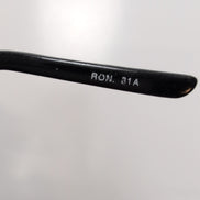 Lunettes de soleil Y2K Branche semi large Métal et PVC Noir Gris