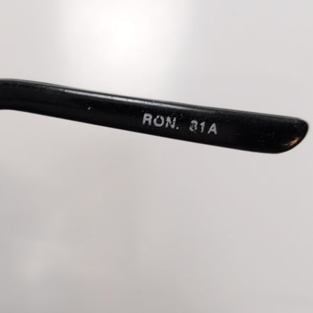Lunettes de soleil Y2K Branche semi large Métal et PVC Noir Gris