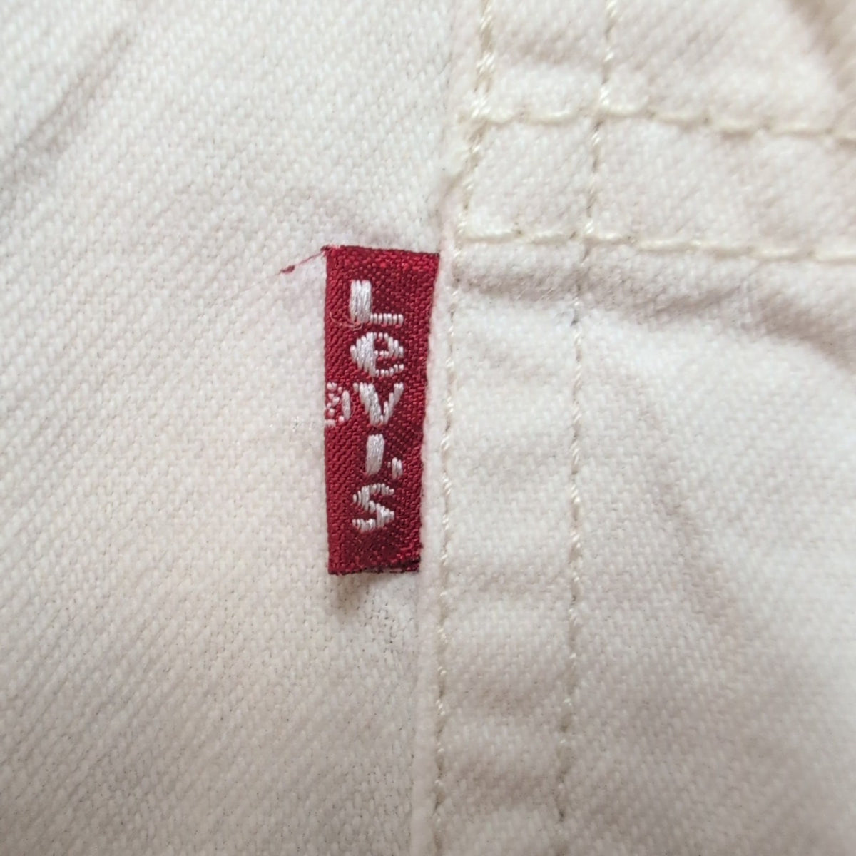 Chemise Levi's Red Tab vintage blanc 2XL denim 2 poches rare manches longues