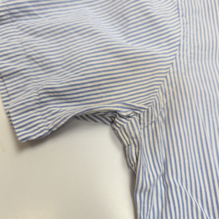 Chemise Ralph Lauren S Bleue Rayures Logo Bleu Manches Courtes