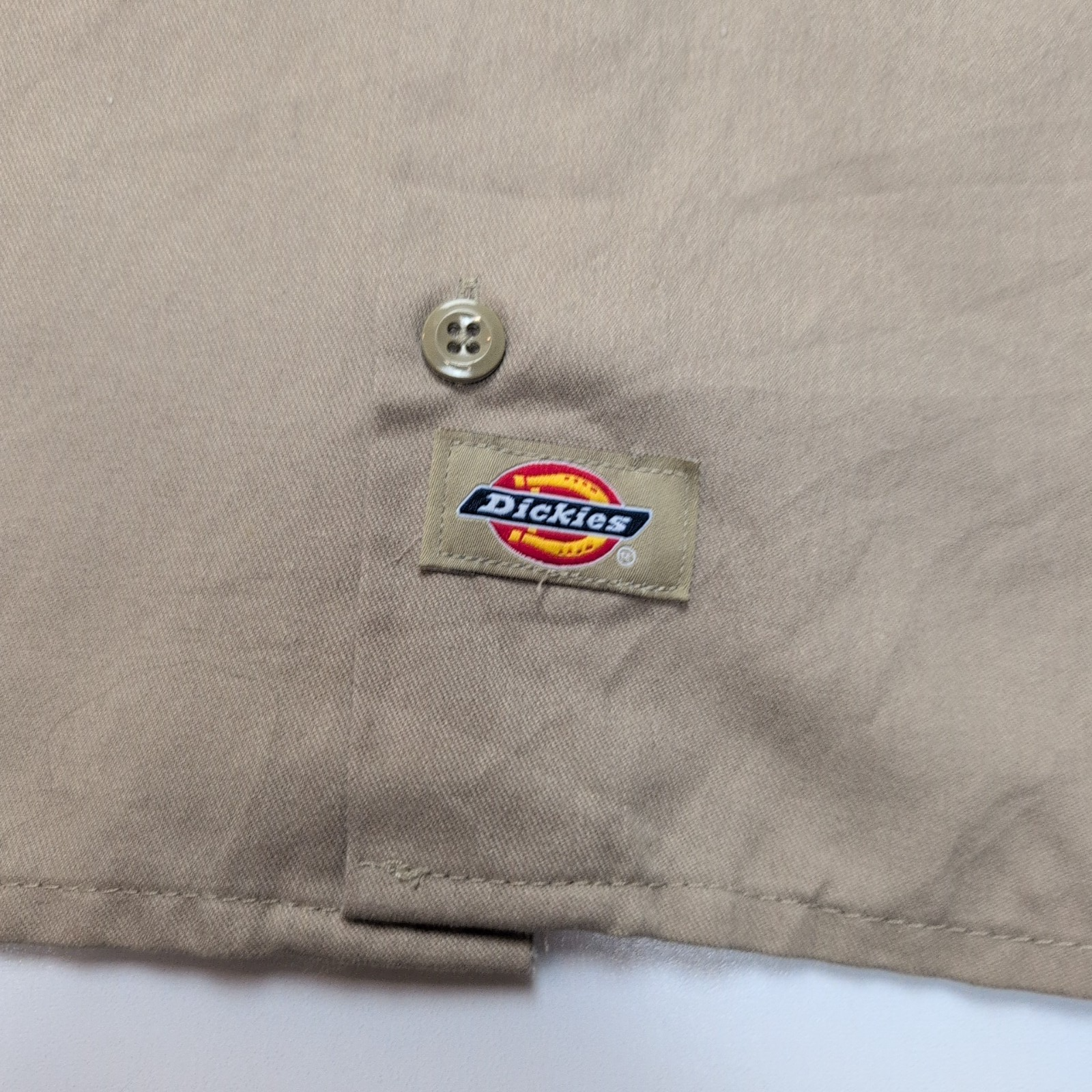 Chemise Dickies S Beige Manches courtes 2 Poches Workwear Poche Stylo