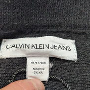 Pull Calvin Klein Jeans femme XS S noir paillettes manches chauve-souris