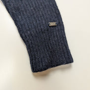 Pull Tommy Hilfiger Femme Col Roulé Bleu Marine Laine d'Agneau Taille S
