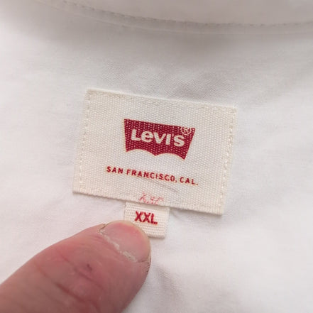 Levi's Chemise Blanche Manches Longues Coton Homme Taille XXL