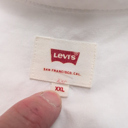 Levi's Chemise Blanche Manches Longues Coton Homme Taille XXL