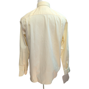 Chemise Ingram Made in Italy M/L Jaune Pâle 100% Coton Neuve Sans Étiquette