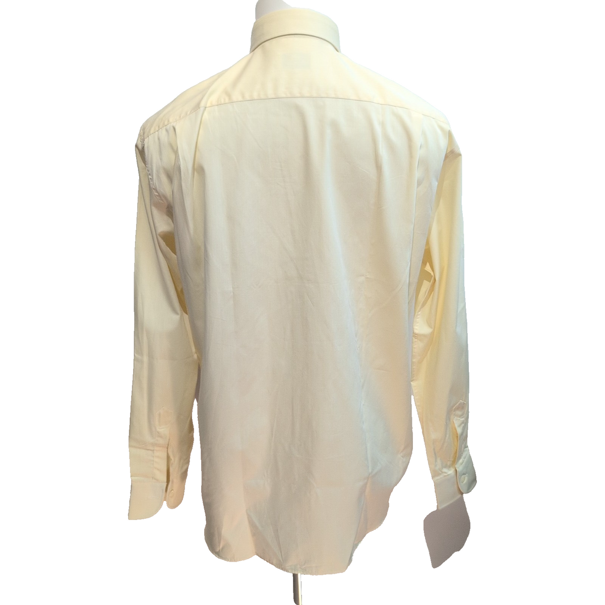 Chemise Ingram Made in Italy M/L Jaune Pâle 100% Coton Neuve Sans Étiquette