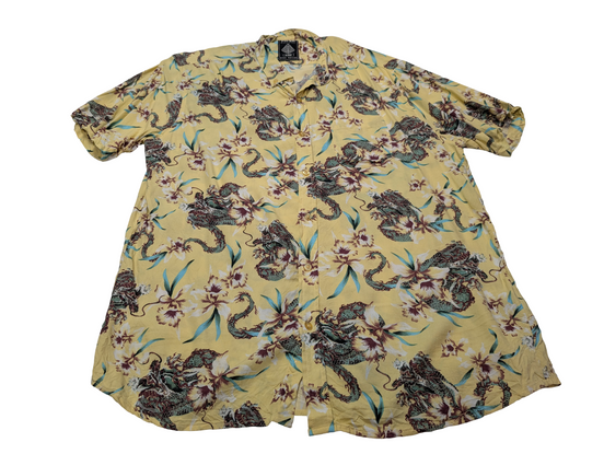 Chemise hawaïenne Super Massive dragon manches courtes taille XL