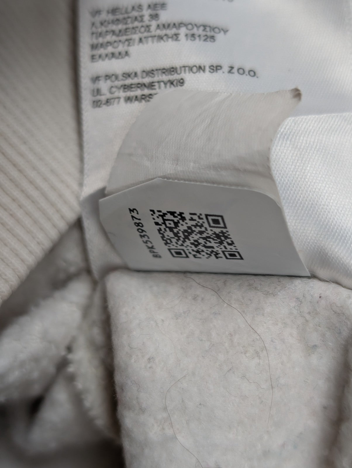 The North Face Sweat à Capuche Blanc - Grand Logo Carré au Dos - Taille XL Femme