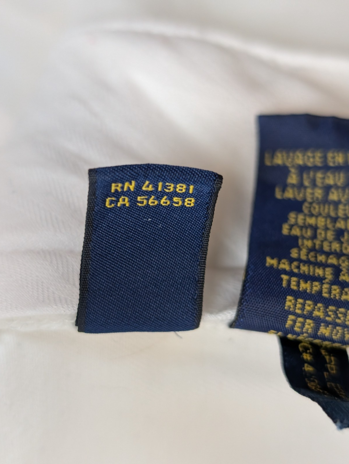 Pantalon Chino POLO RALPH LAUREN Blanc Pur ❄️ Taille W40 (48 FR) ❄️ Luxe