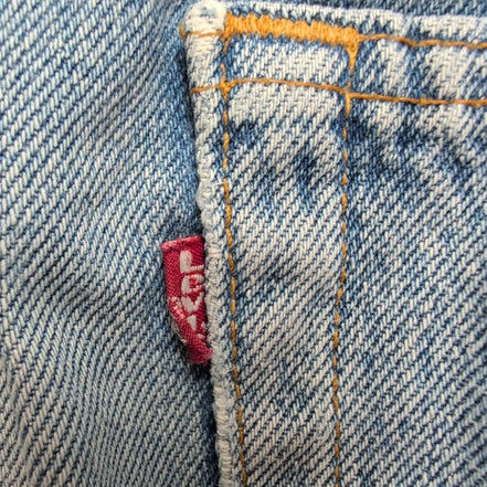 Levi’s 501 Jean Homme W33 L31 Bleu Clair Vintage Pantalon Bouton