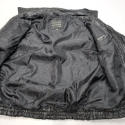 Vintage Biker Jacket Leather L Black Italian Stone Design Veste Cuir Moto |50c