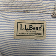 Chemise manches courtes L.L. Bean bleu à rayures gaufrée taille XXL #226msch