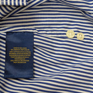 Chemise Polo Ralph Lauren bleue à rayures enfant Taille 12 L custom Fit