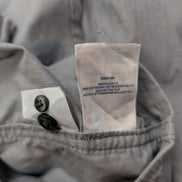Chemise LANDS' END T.M Velours Côtelé Gris 71% Coton Classic Fit