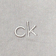 Chemise CALVIN KLEIN Stretch Gris Foncé XL Logo Brodé Coton Slim Fit