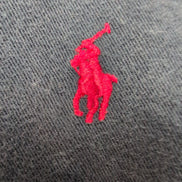 Chemise Ralph Lauren XL Vintage Bleu Marine Logo Rouge Malaysia manches longues