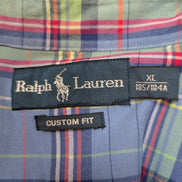 Chemise Polo Ralph Lauren Shirt XL Custom Fit Multicolore Manches Courtes Button