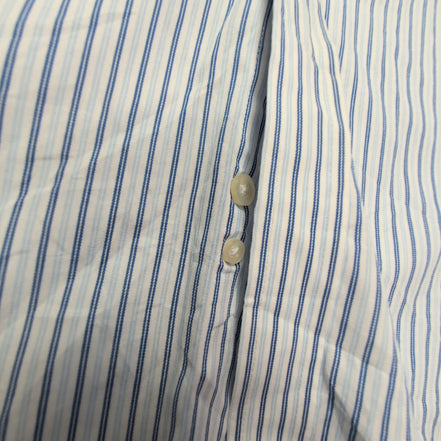 Chemise CHAPS blanche à rayures bleues taille M / L #145e