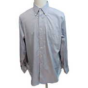 Chemise Brooks Brothers Supima Coton XL XXL Slim Fit Bleu Clair Une Poche