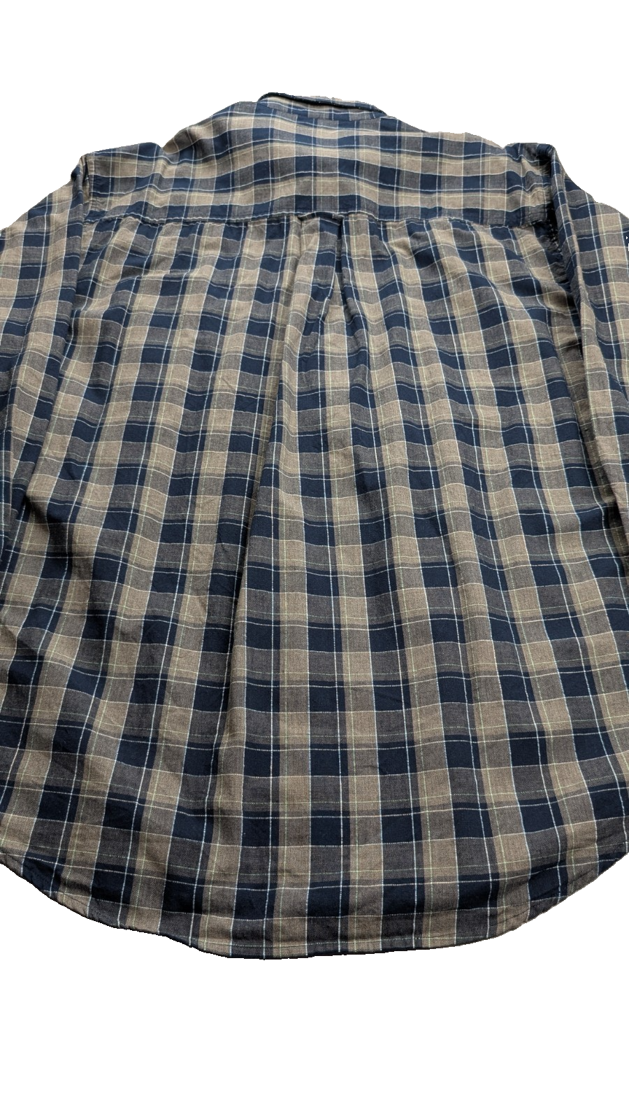 Chemise Chaps Ralph Lauren L carreaux bleu beige shirt button down