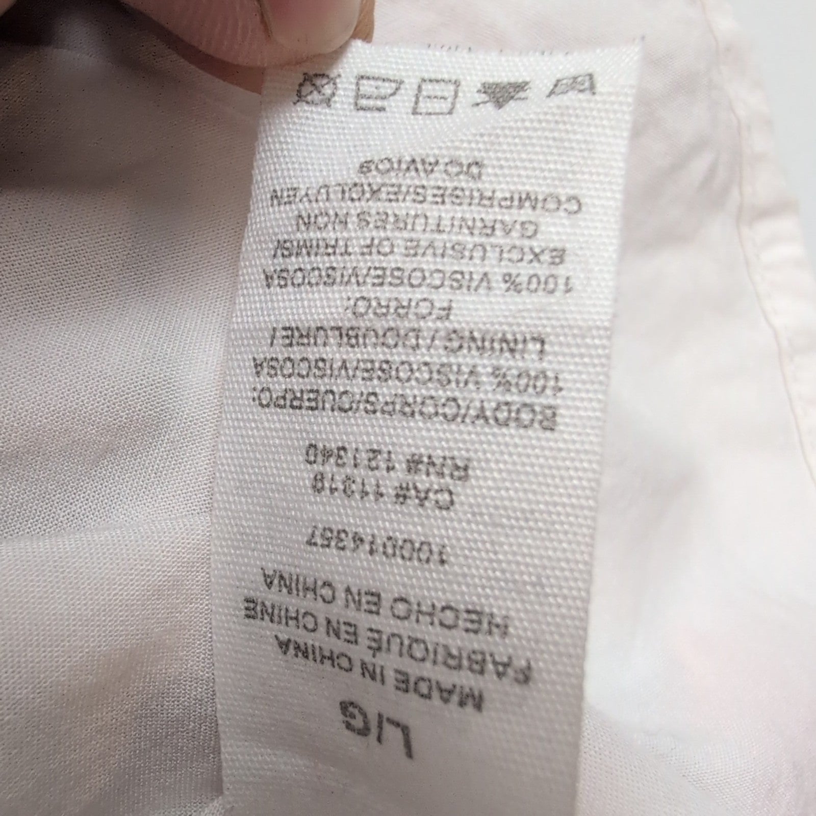 Robe d'été Fleurie Blanche Rose Viscose Bretelles Réglables Taille L