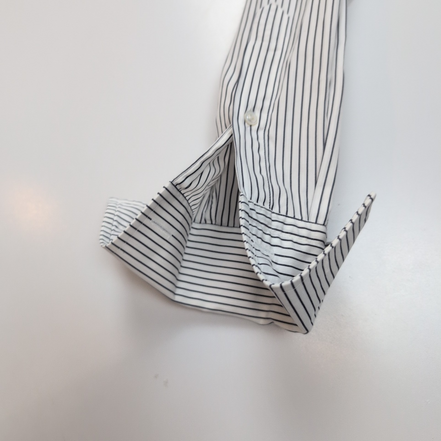 Chemise HUGO BOSS 100% Coton XL Slim Fit Blanche Poignets Mousquetaires