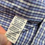 Chemise Ralph Lauren Blake M/L violet carreaux manches courtes coton Hong Kong