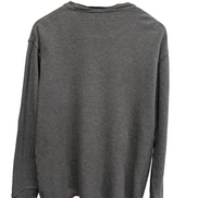 Pull Polo Ralph Lauren Sleepwear L Gris 100% Coton Logo Manches Longues