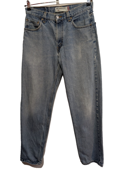 Jean Levi's 550 Relaxed Fit Homme W30 L32 Bleu Clair Vintage Original Denim