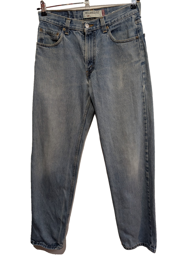 Jean Levi's 550 Relaxed Fit Homme W30 L32 Bleu Clair Vintage Original Denim