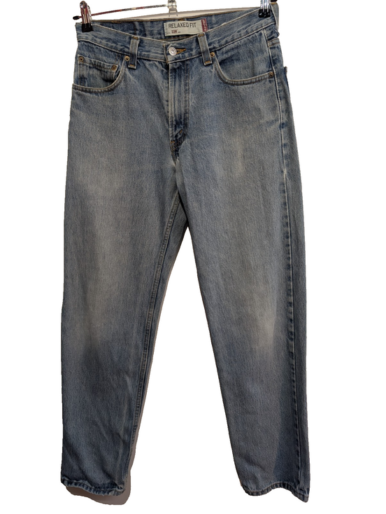 Jean Levi's 550 Relaxed Fit Homme W30 L32 Bleu Clair Vintage Original Denim